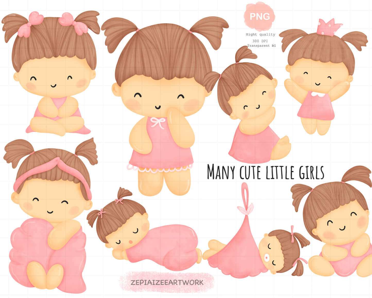 baby shower girl collection.