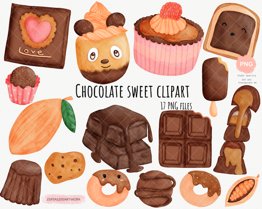 chocolate sweet snack clipart