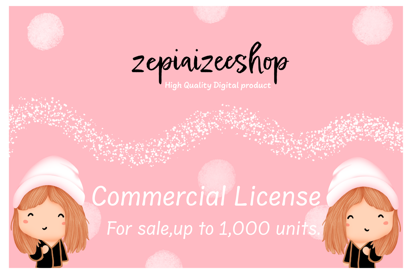 Commercial use license up to 1,000 units.